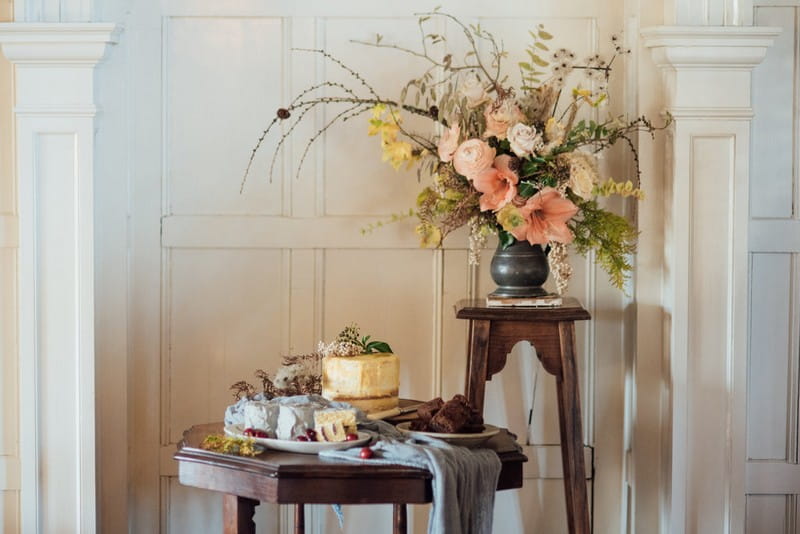 Small wedding cake table