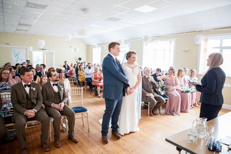 Wedding ceremony in Cuddystone Hall