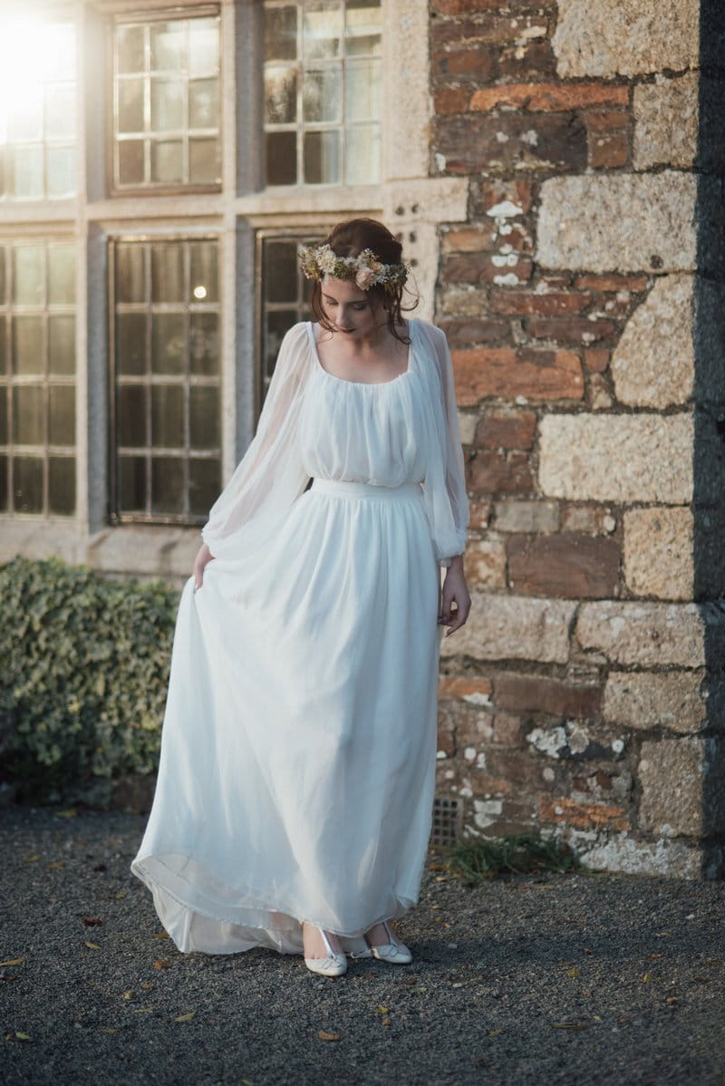Bride wearing Ailsa Munro wedding dress