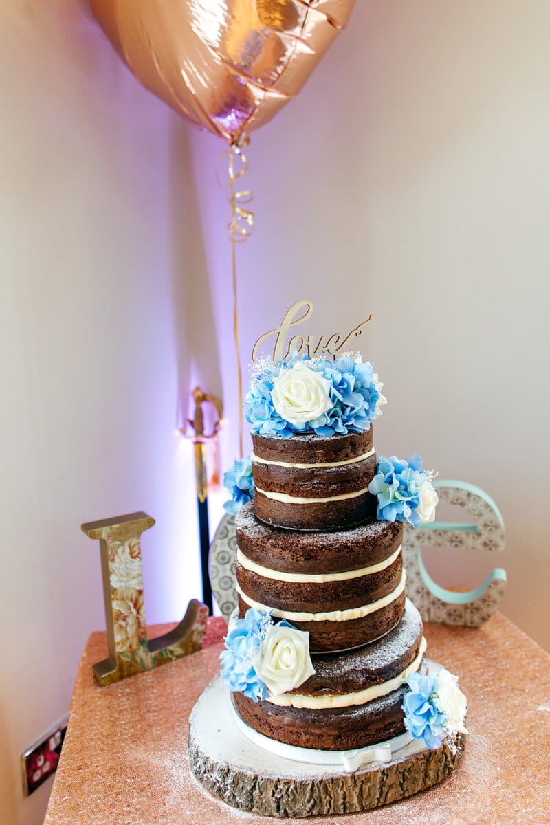 Chocolate wedding cake