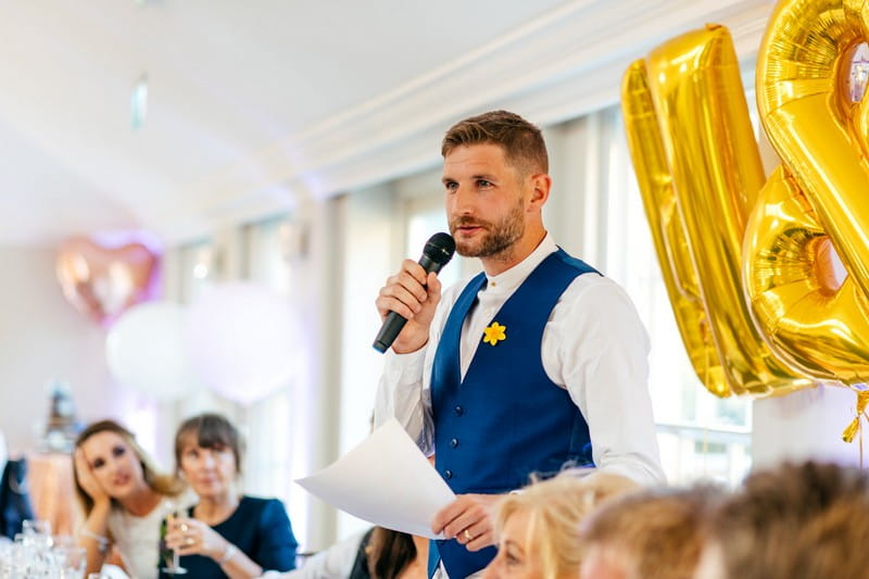 Groom wedding speech