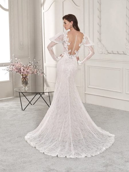 Back of 818 Wedding Dress from the Demetrios Starlight 2019 Bridal Collection