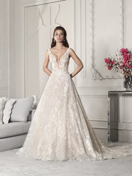 828 Wedding Dress from the Demetrios Starlight 2019 Bridal Collection