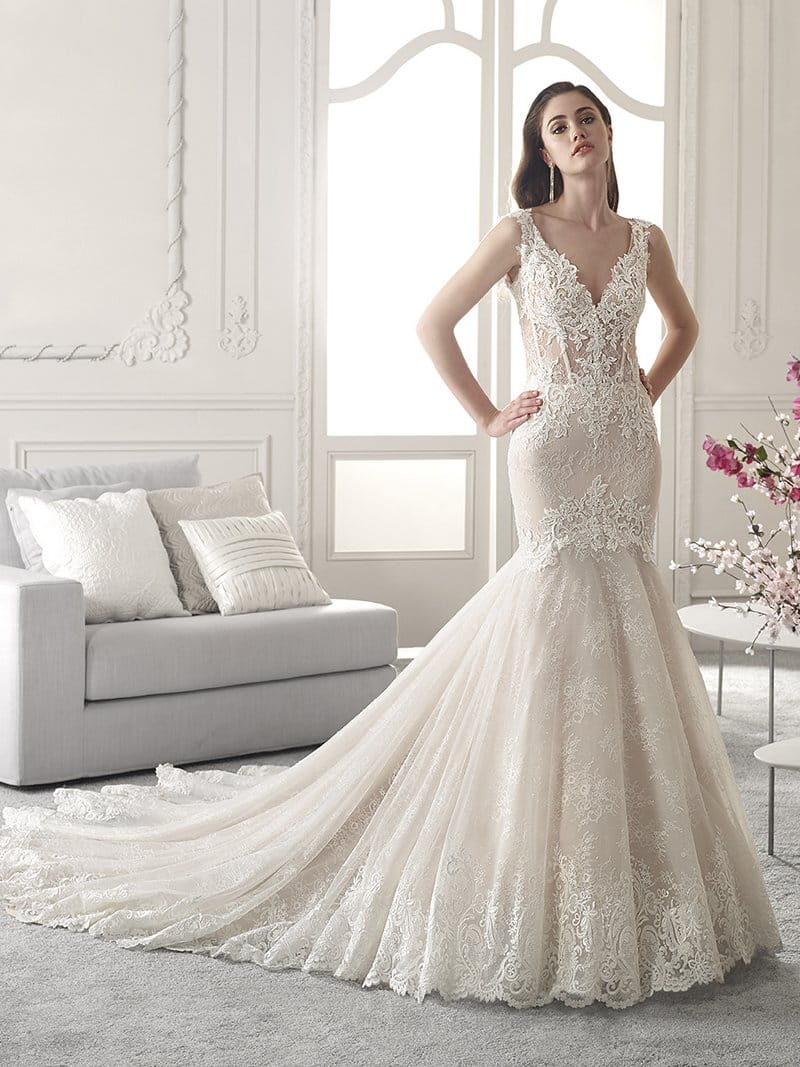 870 Wedding Dress from the Demetrios Starlight 2019 Bridal Collection