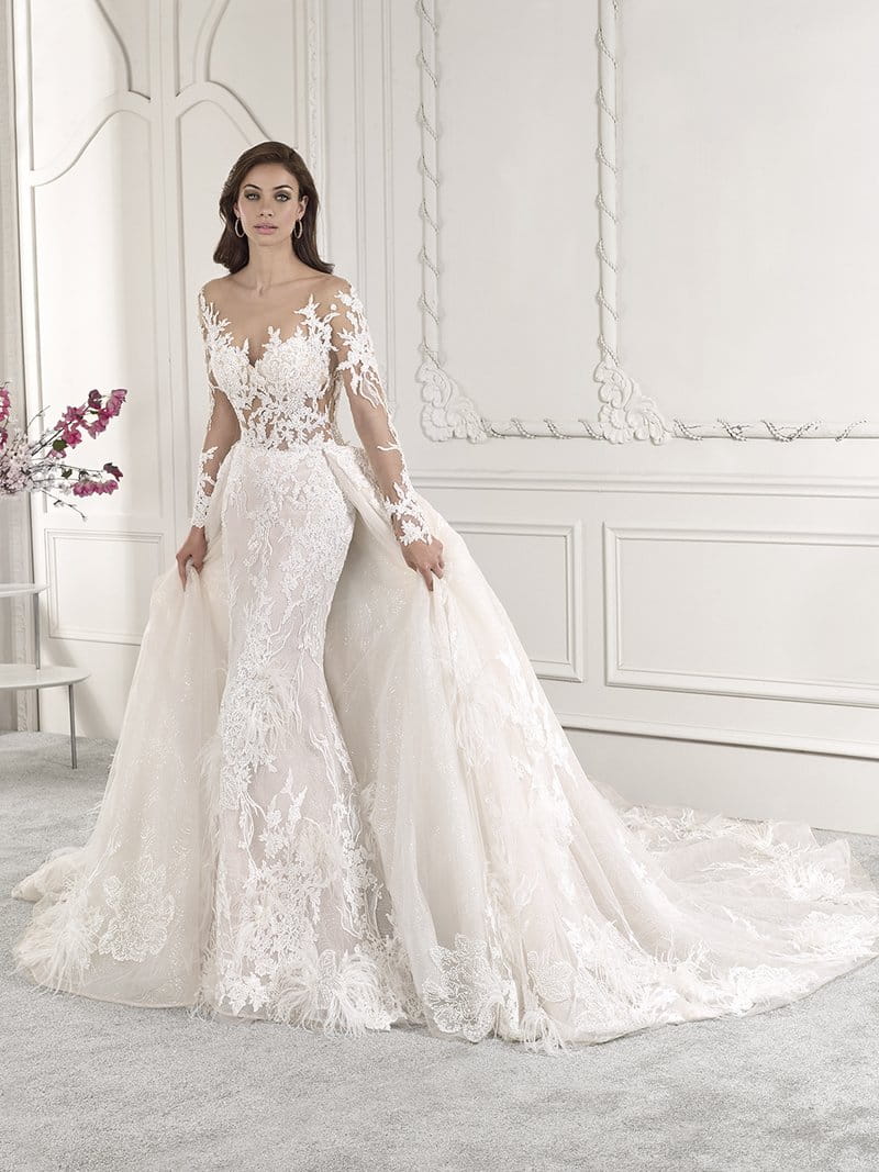 885 Wedding Dress with Train from the Demetrios Starlight 2019 Bridal Collection