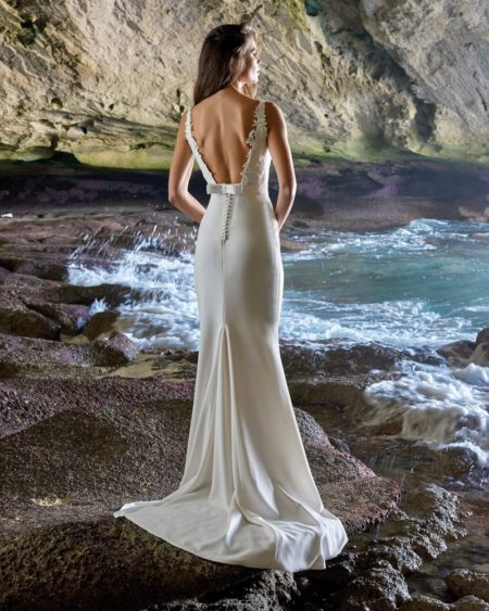 Back of Amelia Wedding Dress from the Elbeth Gillis Luminescence 2019 Bridal Collection