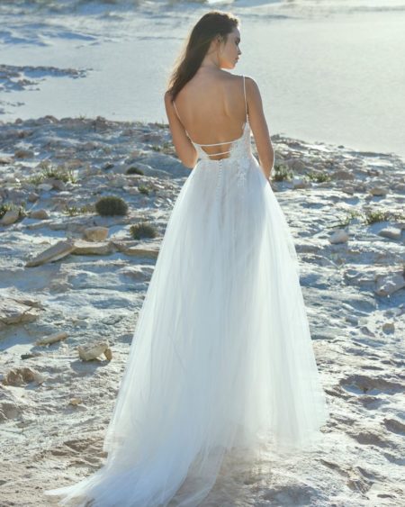 Back of Ava Wedding Dress from the Elbeth Gillis Luminescence 2019 Bridal Collection