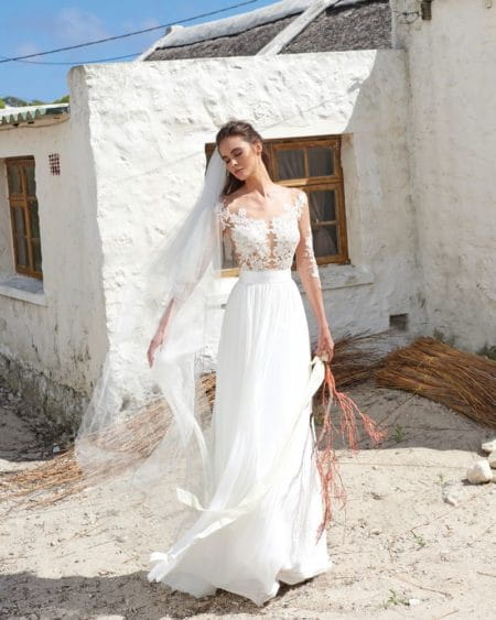 Casey Skirt from the Elbeth Gillis Arniston Blue 2019 Bridal Collection