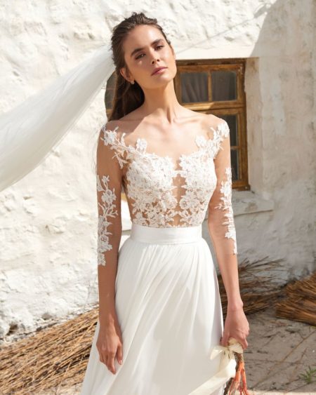 Edel Bodysuit from the Elbeth Gillis Arniston Blue 2019 Bridal Collection