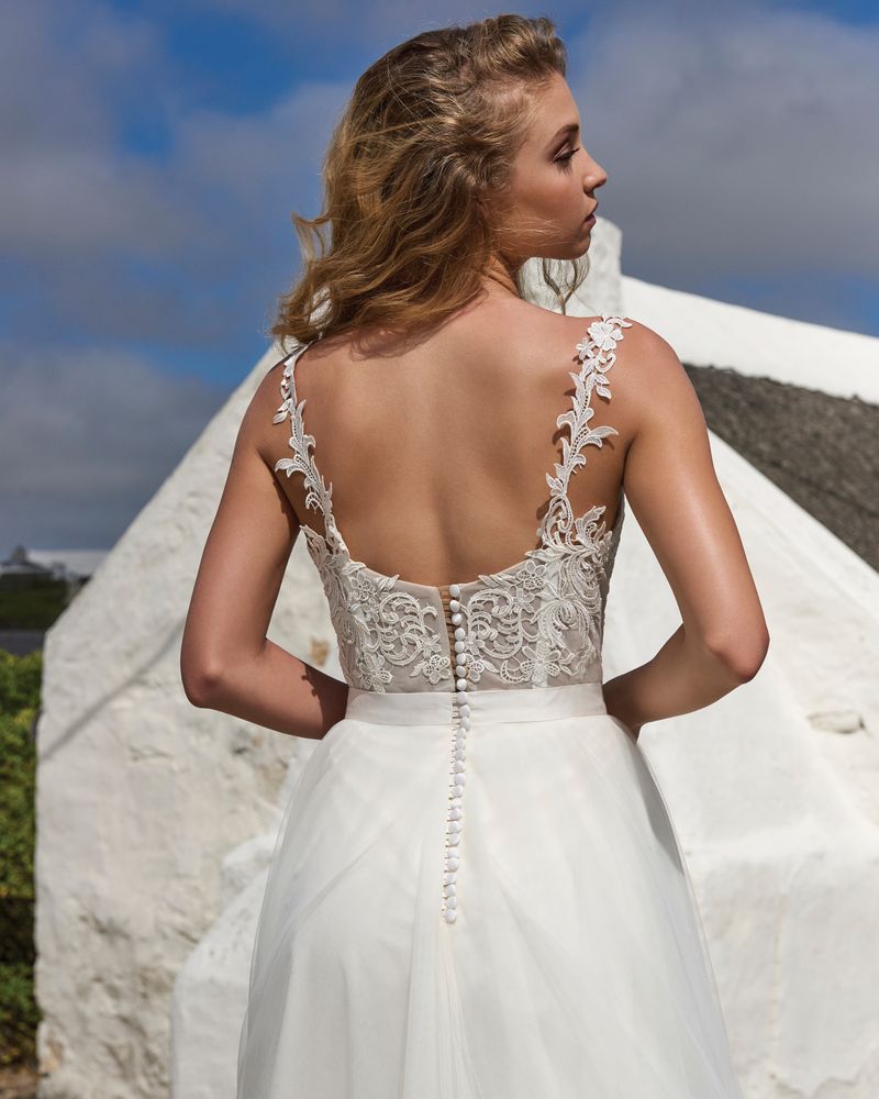 Back of Holly Bodysuit from the Elbeth Gillis Arniston Blue 2019 Bridal Collection