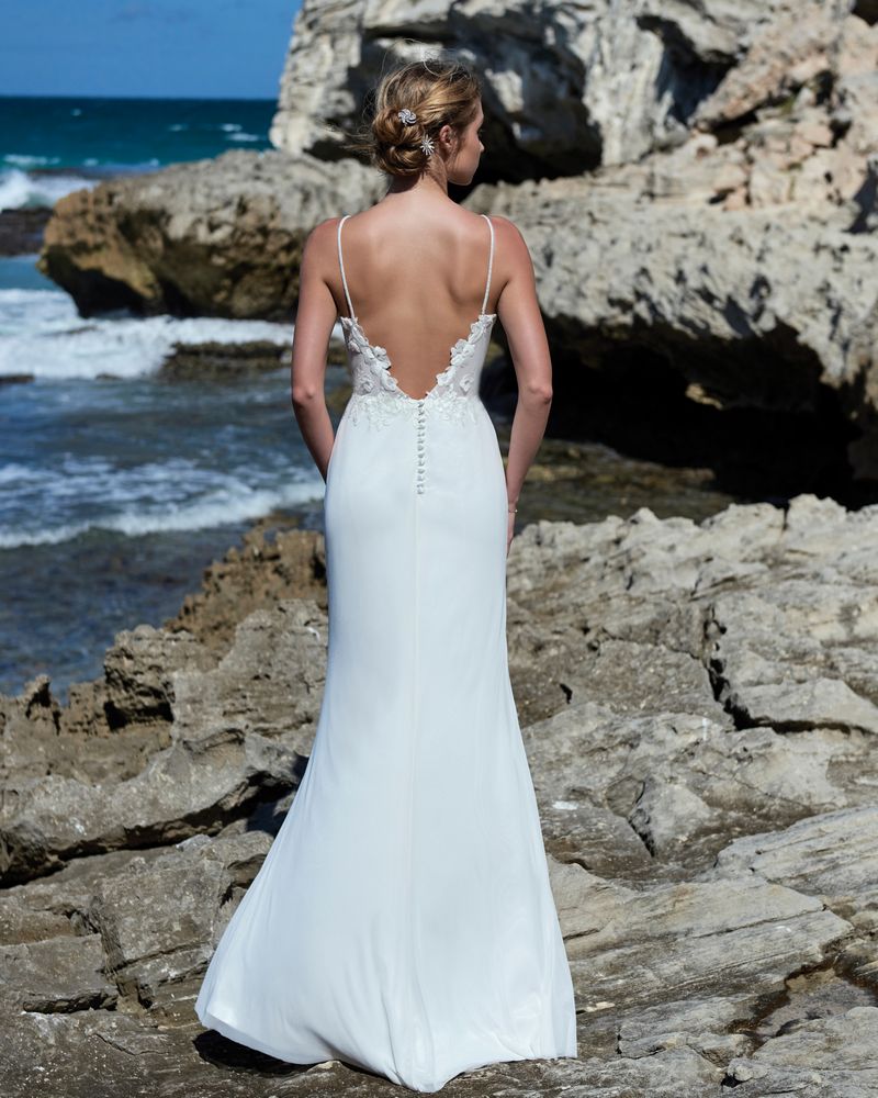 Back of Nina Wedding Dress from the Elbeth Gillis Luminescence 2019 Bridal Collection