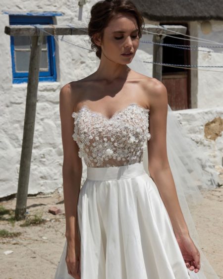 Petal Corset from the Elbeth Gillis Arniston Blue 2019 Bridal Collection