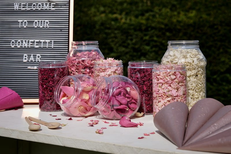 Pink Confetti Bar Items