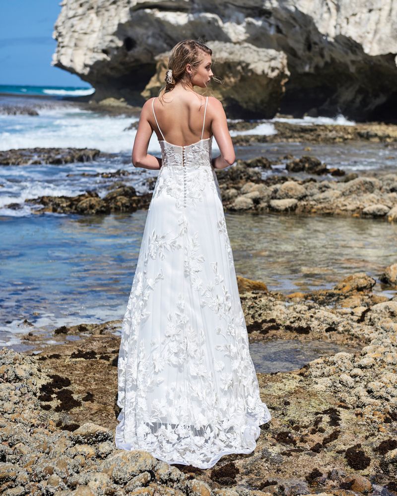 Back of Rosemary Wedding Dress from the Elbeth Gillis Luminescence 2019 Bridal Collection