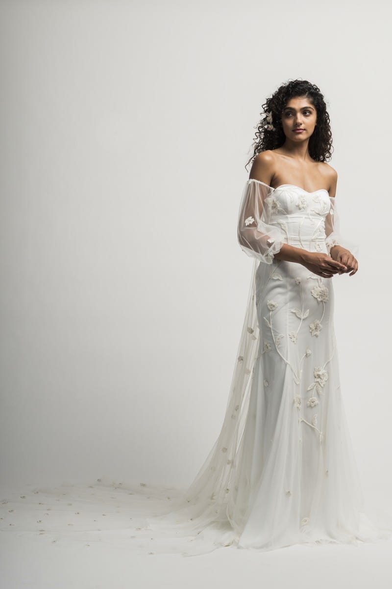 Serafina Wedding Dress with Sleeves and Train from the Alexandra Grecco Cloud Nine 2019 Bridal Collection