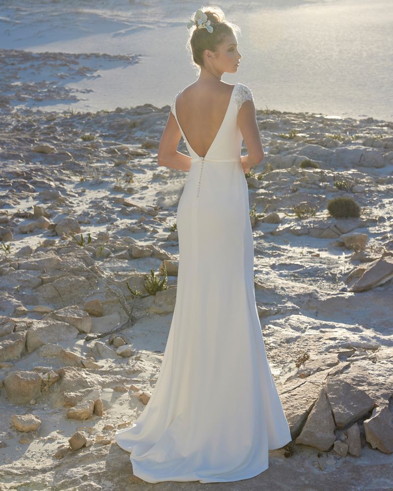 Back of Victoria Wedding Dress from the Elbeth Gillis Luminescence 2019 Bridal Collection