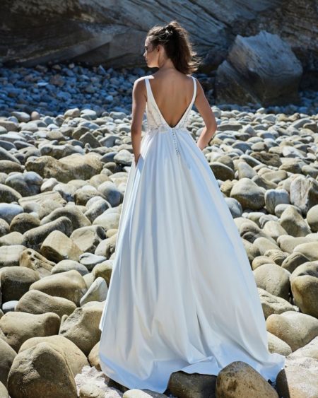 Back of Violette Wedding Dress from the Elbeth Gillis Luminescence 2019 Bridal Collection