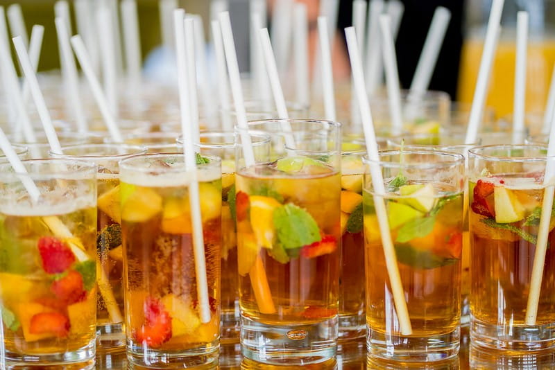 Glasses of Pimm's