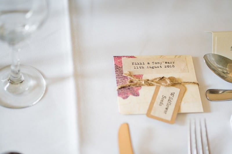 Packet of seeds as wedding favour