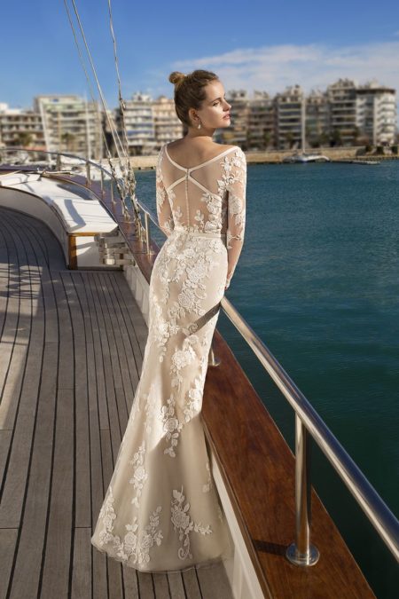 Back of DR248 Wedding Dress from the Demetrios Destination Romance 2019 Bridal Collection