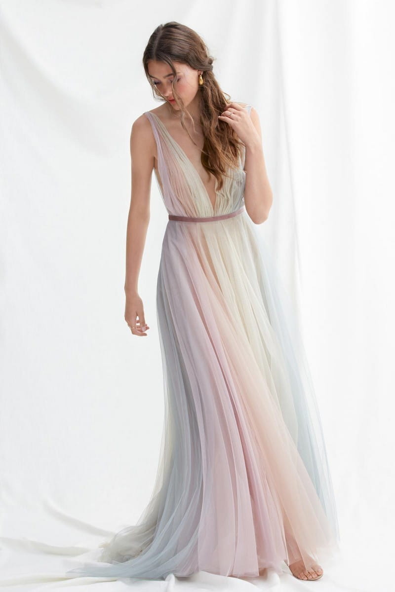 Hutton Rainbow Tulle Wedding Dress by Willowby