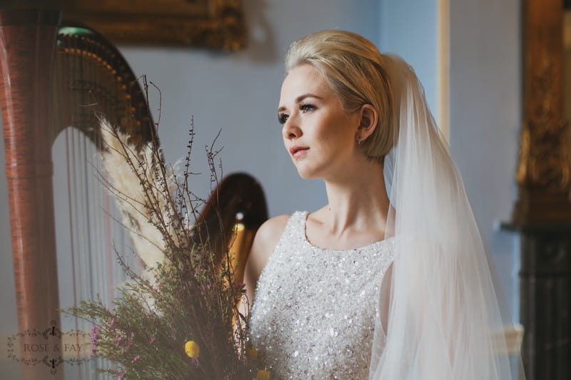 Elegant bride with veil