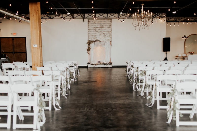 Wedding ceremony seating in Events on Main