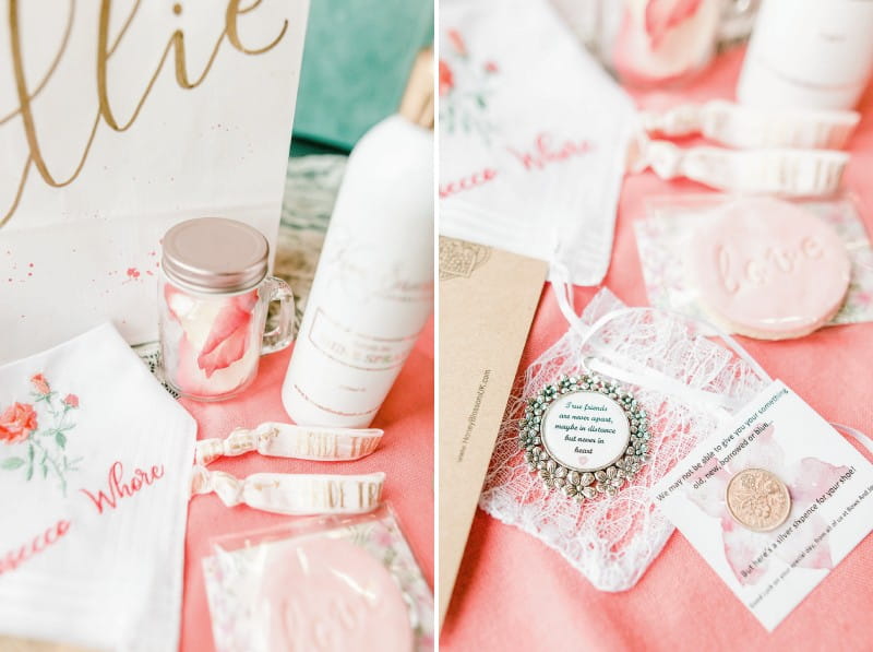 Assorted bridal shower gifts