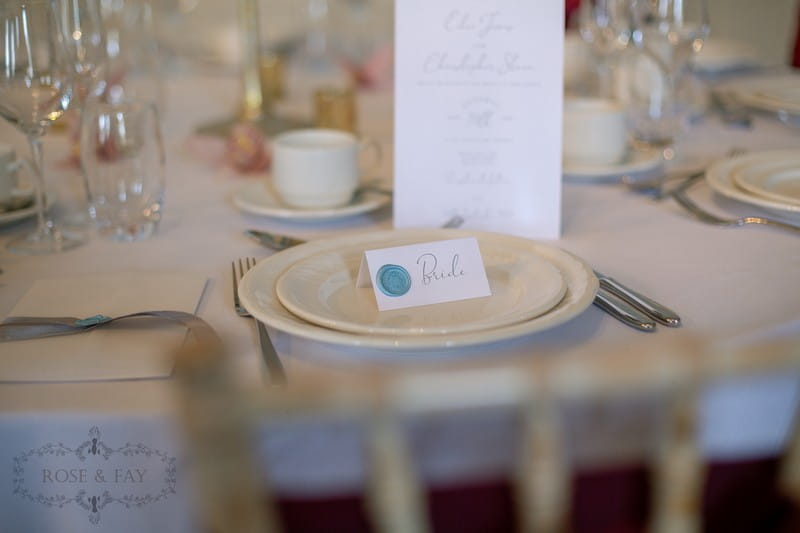 Wedding name place card