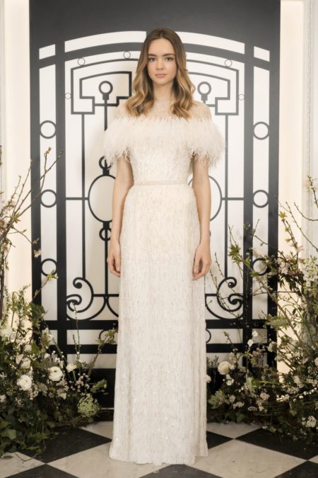 Bianca Wedding Dress with Jagger Shrug from the Jenny Packham 2020 Bridal Collection