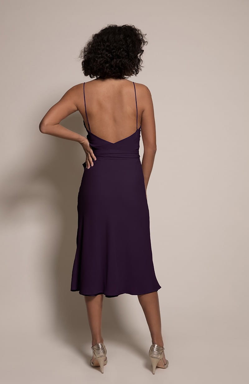 Oslo Bridesmaid Dress in Blackcurrant from the Rewritten SS19 Collection