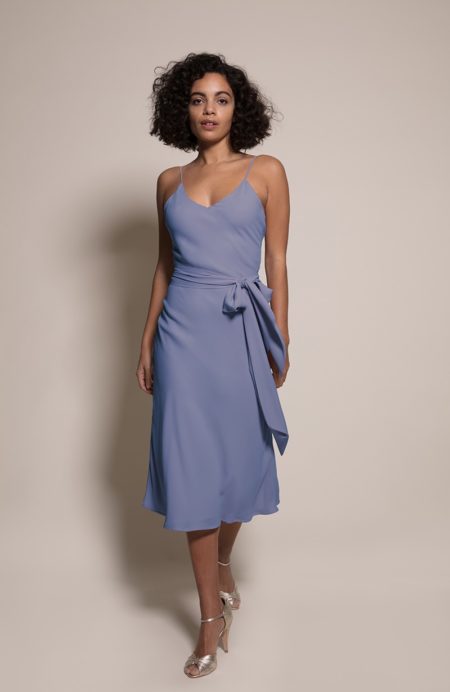 Oslo Bridesmaid Dress in Bluebell from the Rewritten SS19 Collection