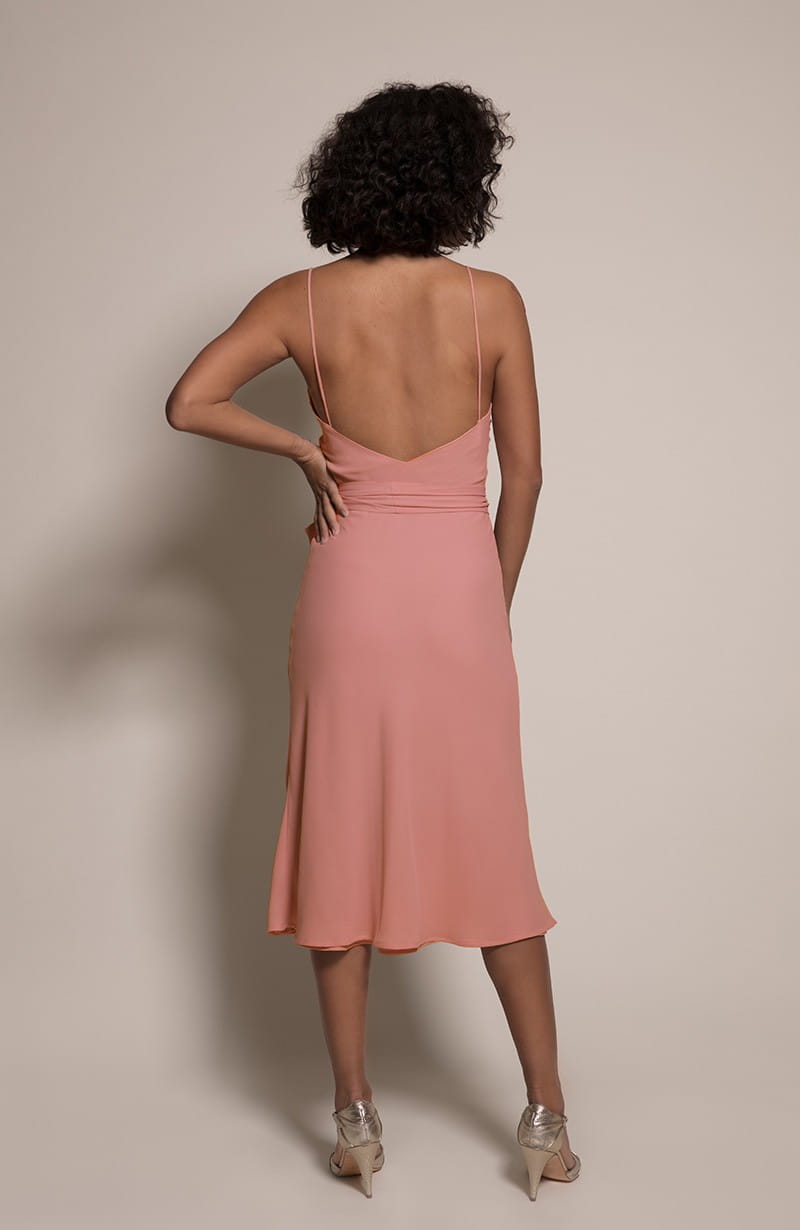 Oslo Bridesmaid Dress in Coral from the Rewritten SS19 Collection