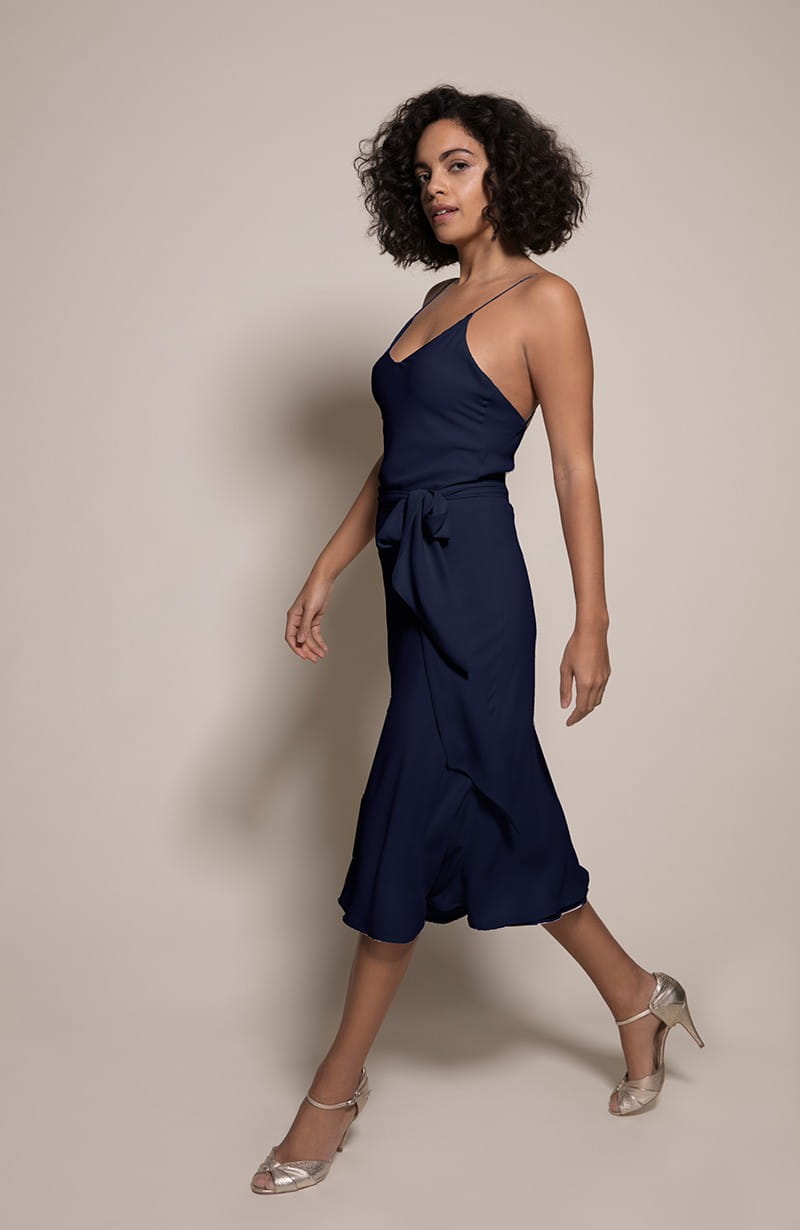 Oslo Bridesmaid Dress in Ink from the Rewritten SS19 Collection