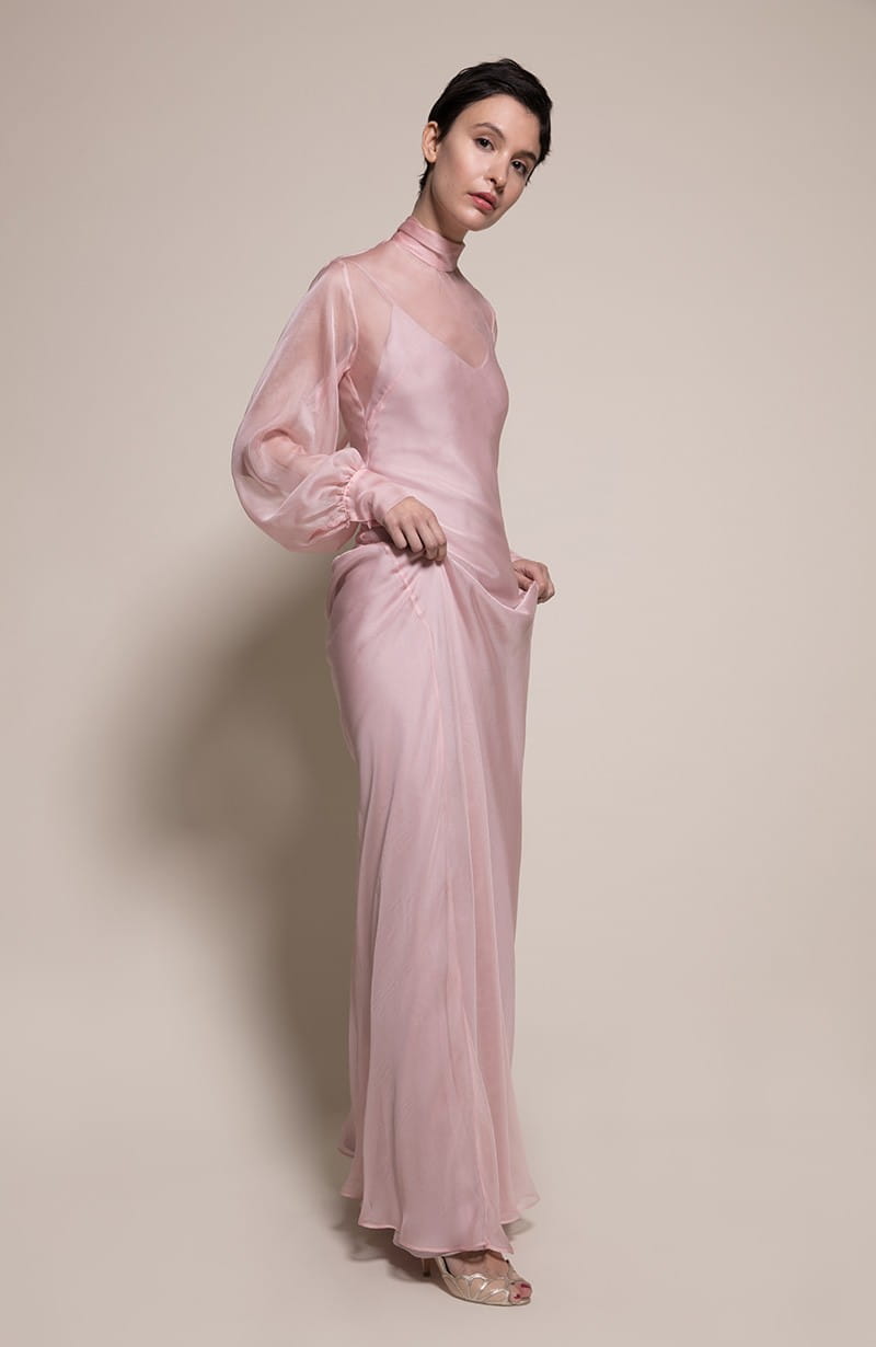 Prague Bridesmaid Dress in Oyster from the Rewritten SS19 Collection