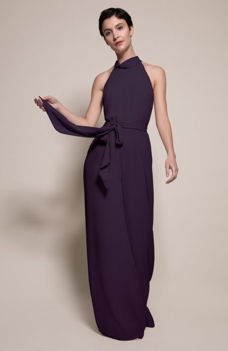 Soho Bridesmaid Jumpsuit in Blackcurrant from the Rewritten SS19 Collection