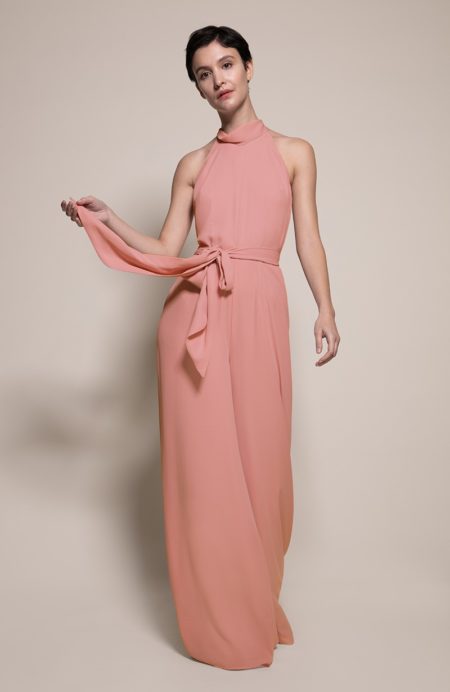 Soho Bridesmaid Jumpsuit in Coral from the Rewritten SS19 Collection