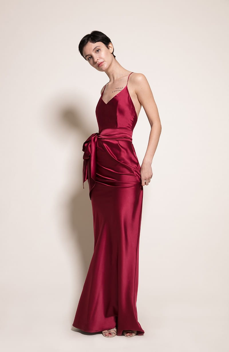 Sydney Bridesmaid Dress in Chianti from the Rewritten SS19 Collection
