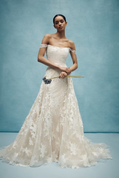 Walton Wedding Dress with Overskirt from the Anne Barge Spring 2020 Bridal Collection
