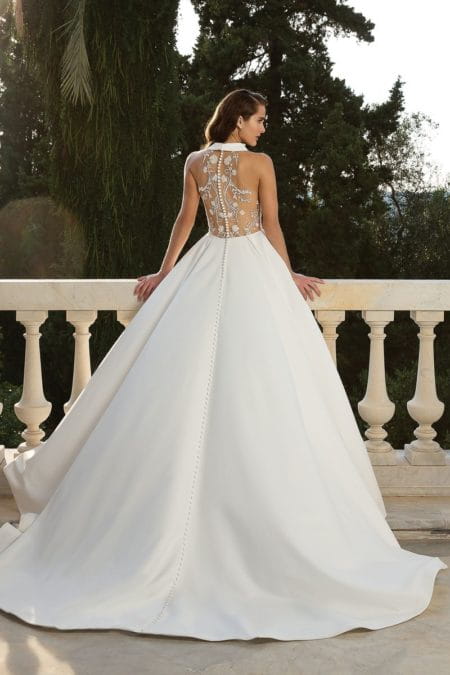 Back of Style 88072 Wedding Dress from the Justin Alexander Fall/Winter 2019 Bridal Collection