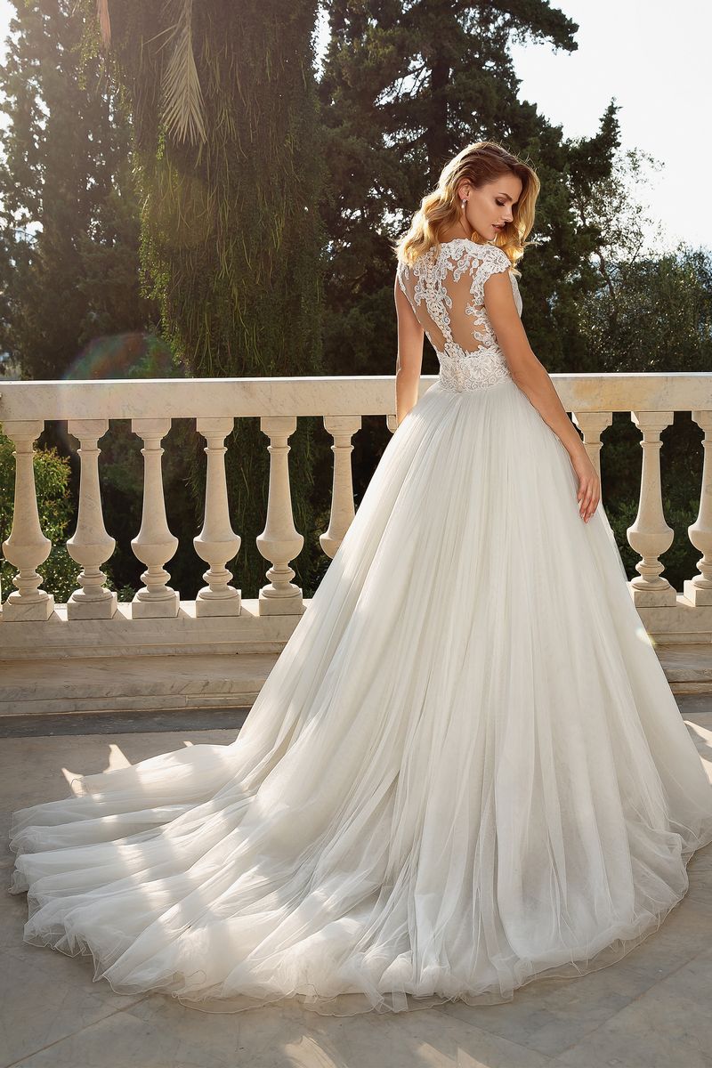 Back of Style 88082 Wedding Dress from the Justin Alexander Fall/Winter 2019 Bridal Collection