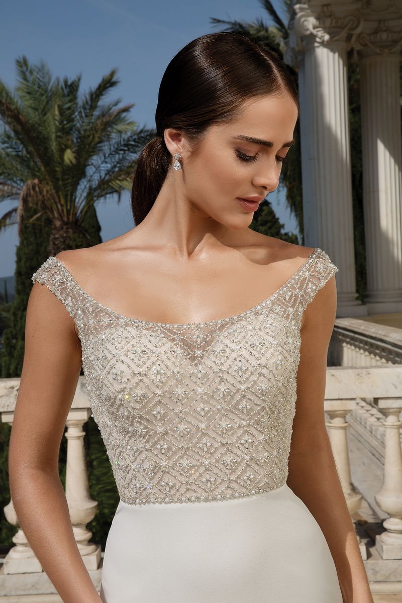 Detail on Style 88083 Wedding Dress from the Justin Alexander Fall/Winter 2019 Bridal Collection