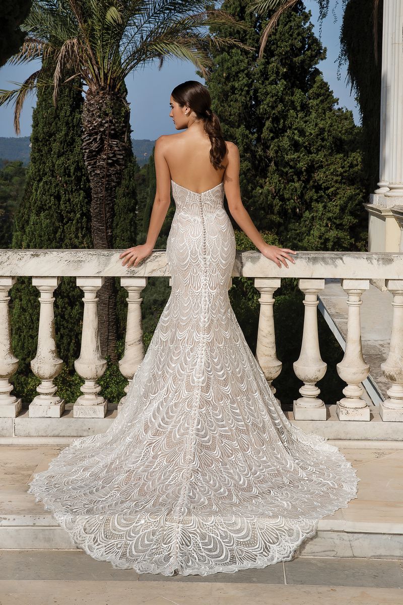 Back of Style 88085 Wedding Dress from the Justin Alexander Fall/Winter 2019 Bridal Collection