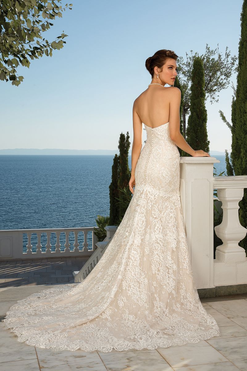 Back of Style 88087 Wedding Dress from the Justin Alexander Fall/Winter 2019 Bridal Collection