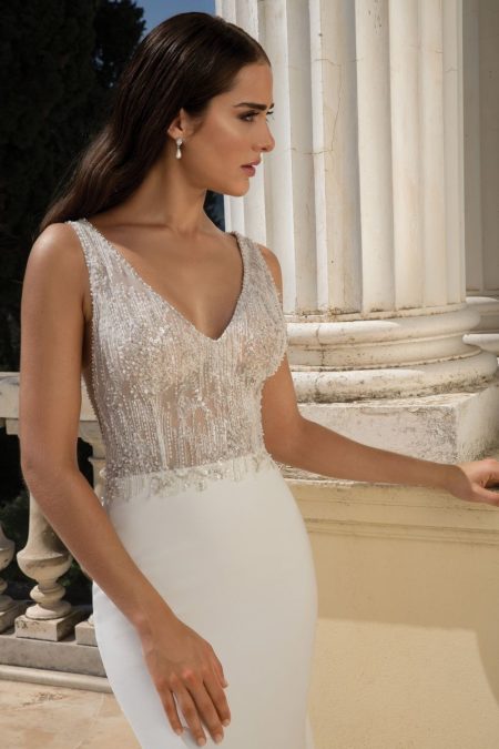 Detail on Style 88090 Wedding Dress from the Justin Alexander Fall/Winter 2019 Bridal Collection