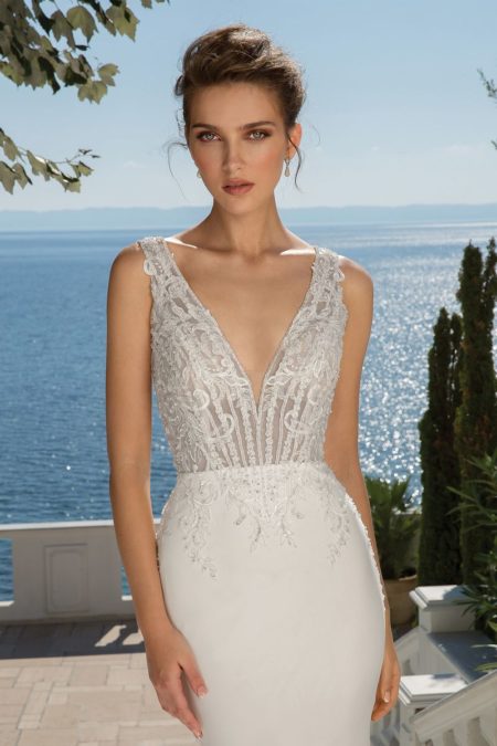 Detail on Style 88097 Wedding Dress from the Justin Alexander Fall/Winter 2019 Bridal Collection