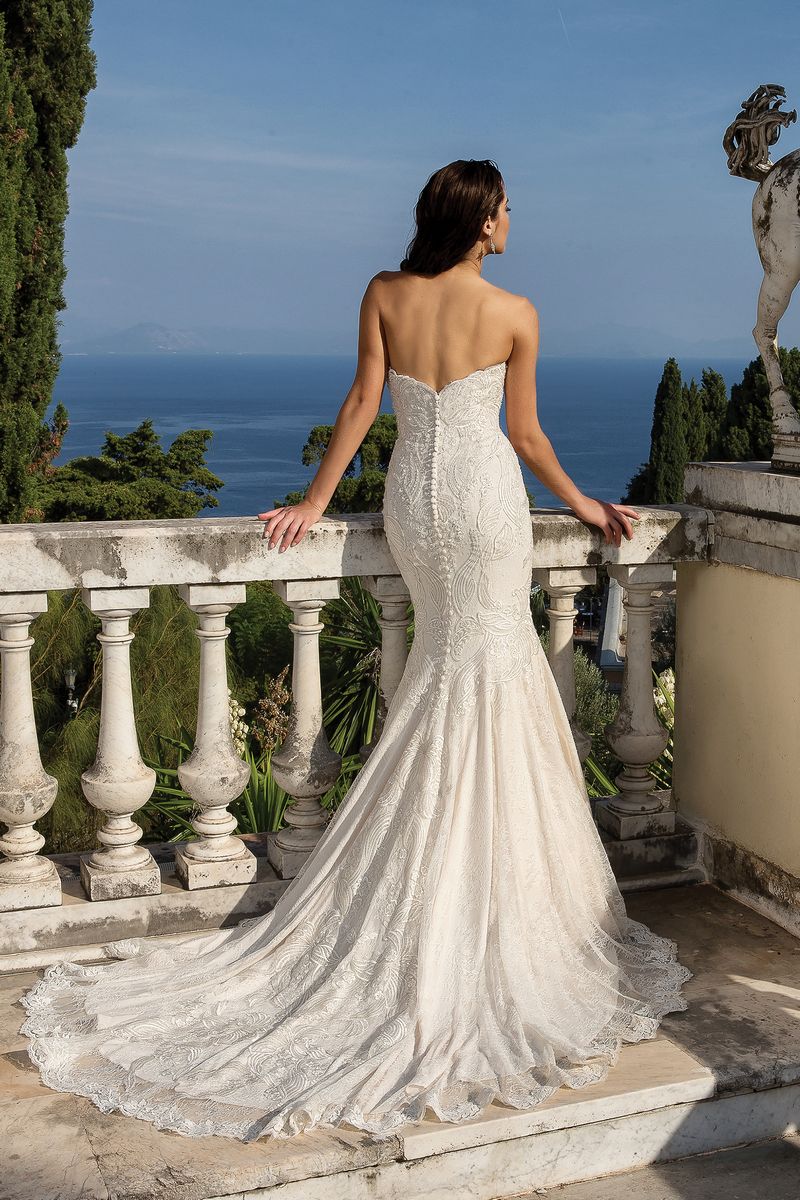 Back of Style 88101 Wedding Dress from the Justin Alexander Fall/Winter 2019 Bridal Collection