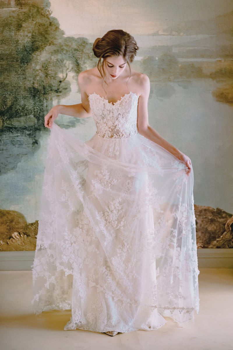 Anais Wedding Dress from the Claire Pettibone Timeless Bride 2019 Bridal Collection