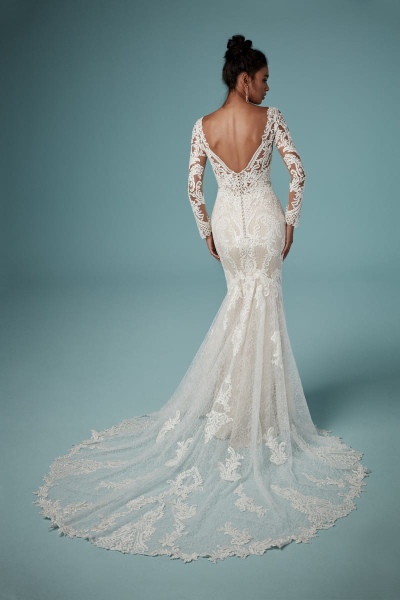 Back of Cheyenne Wedding Dress from the Maggie Sottero Ambrose Fall 2019 Bridal Collection