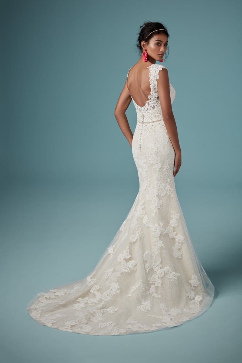 Back of Clementine Wedding Dress from the Maggie Sottero Ambrose Fall 2019 Bridal Collection